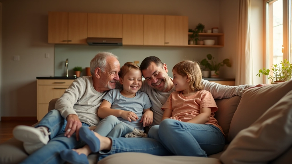 Family enjoying a comfortable and well-designed home interior